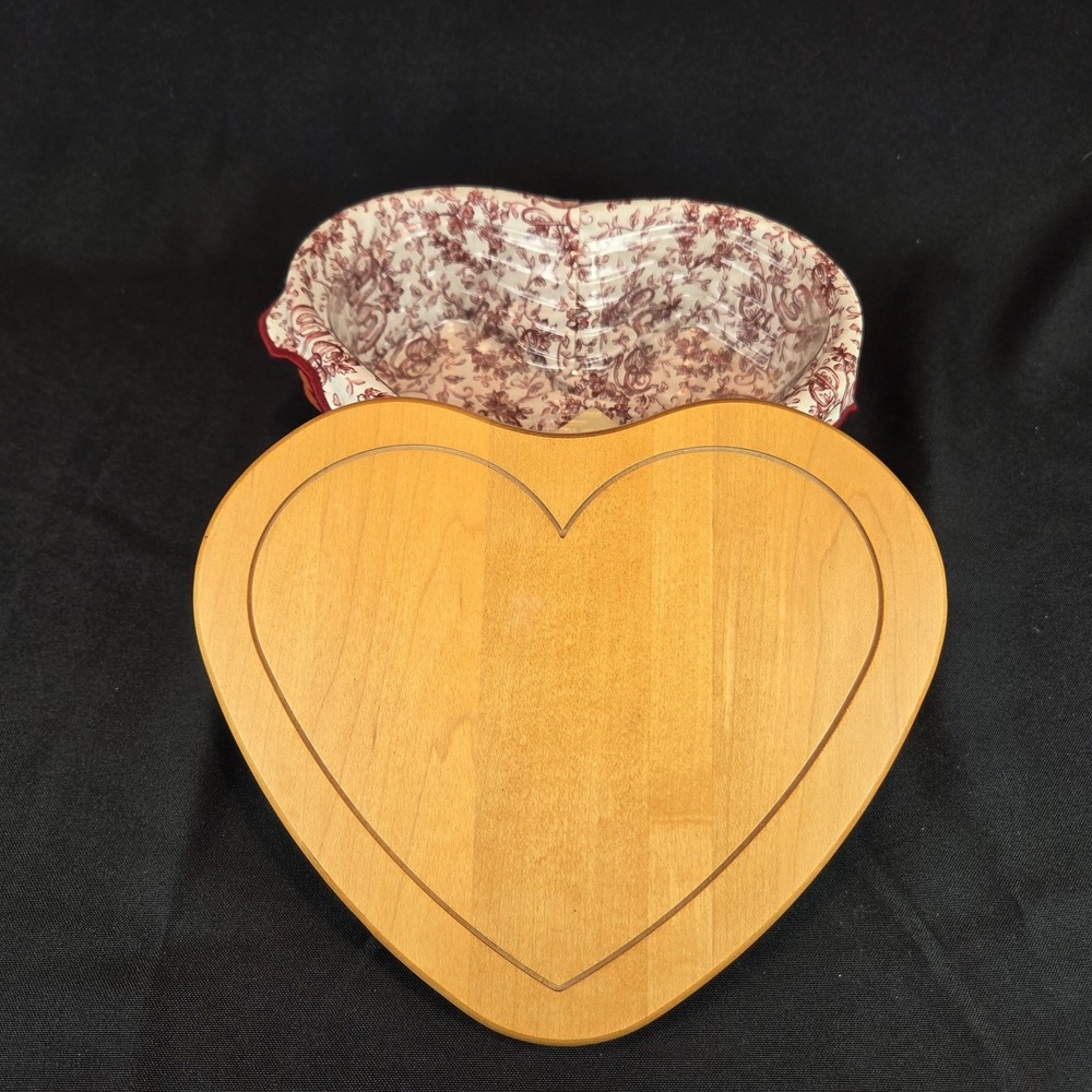 Longaberger Basket 1999 Sweetheart Little Love Heart Liner Protector - Picture 3 of 15